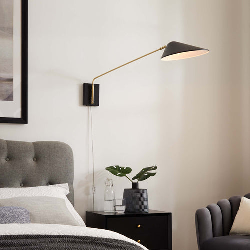 Journey Swing Arm Wall Sconce - Mid-Century Modern & Adjustable Task Lighting