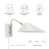 Journey 7" Swing Arm Wall Sconce - Mid-Century Modern & Versatile Task Lighting