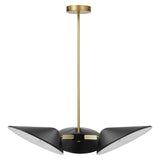 Journey 3-Light Triple Arm Pendant - Mid-Century Modern Swivel Task Lighting