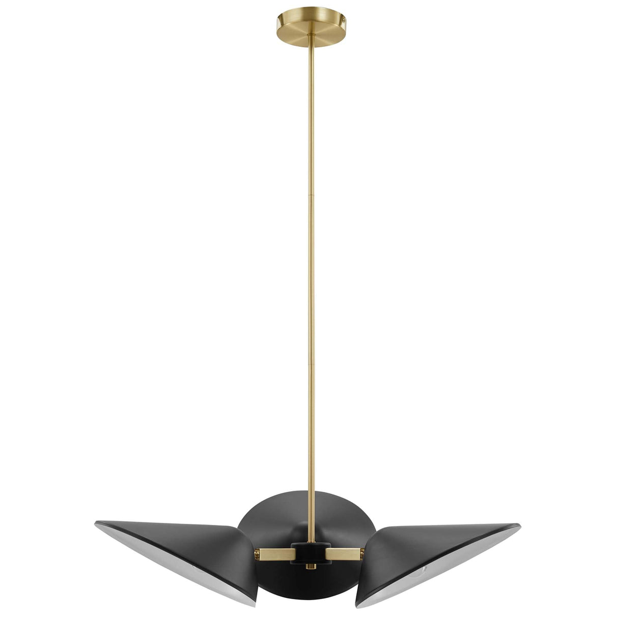 Journey 3-Light Triple Arm Pendant - Mid-Century Modern Swivel Task Lighting