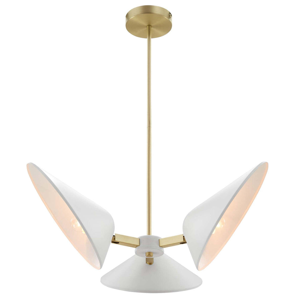 Journey 3-Light Triple Arm Pendant - Mid-Century Modern Swivel Task Lighting