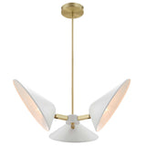 Journey 3-Light Triple Arm Pendant - Mid-Century Modern Swivel Task Lighting