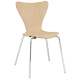 Ernie Dining Side Chair - Minimalist Scandinavian & Ergonomic Flex-Back