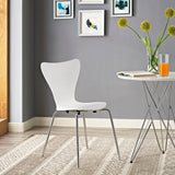 Ernie Dining Side Chair - Minimalist Scandinavian & Ergonomic Flex-Back