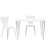 Ernie Dining Side Chair - Minimalist Scandinavian & Ergonomic Flex-Back