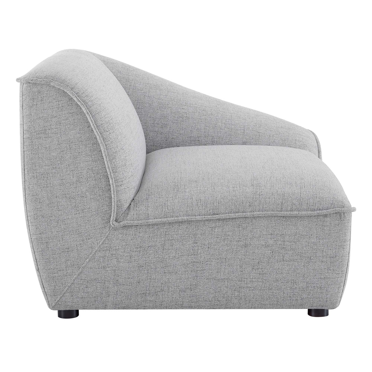 Comprise 2-Piece Upholstered Loveseat - Casual Modern & French Piping Detail