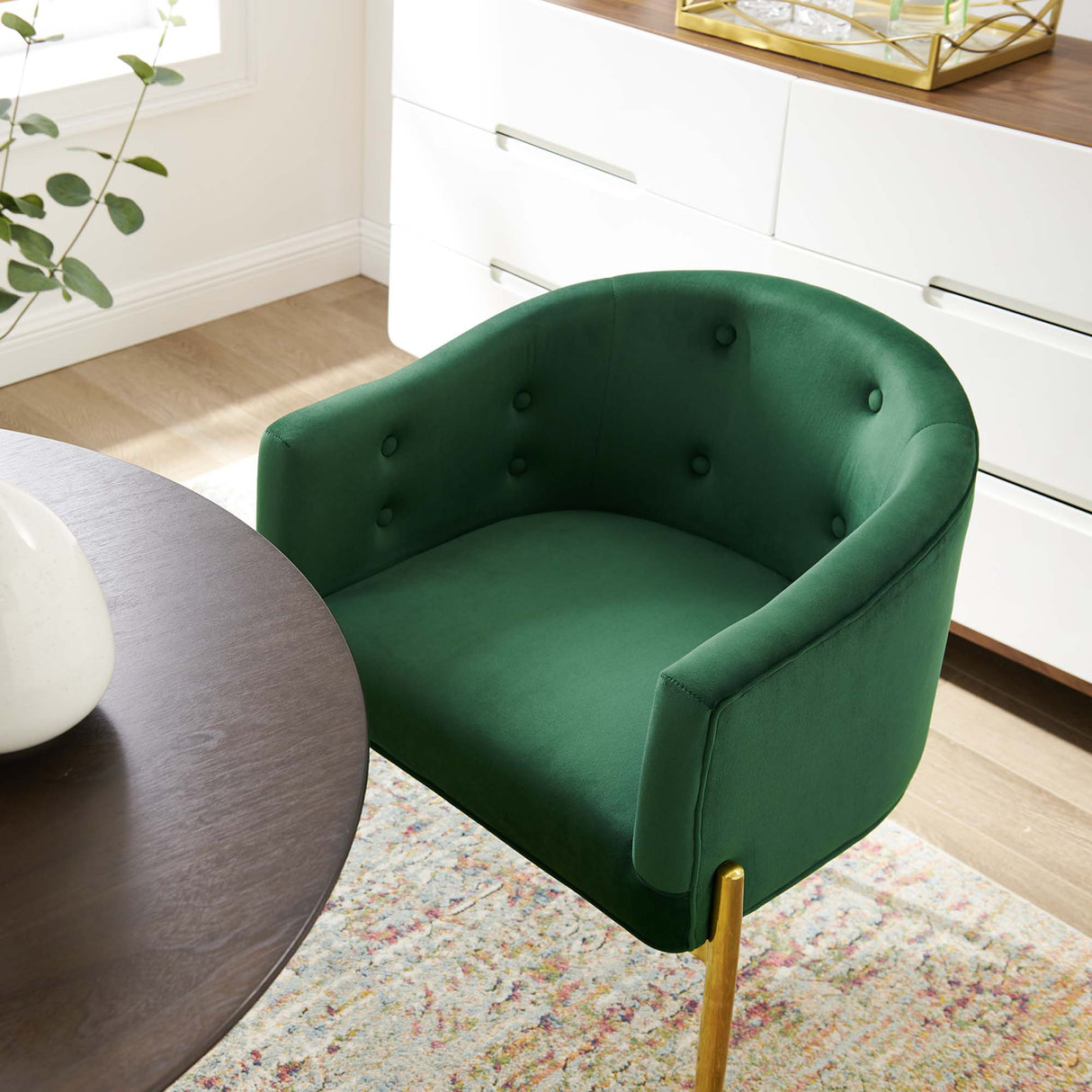 Savour Tufted Performance Velvet Accent Chairs - Set of 2 - Glam Deco & Versatile Living Room Seating