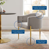 Savour Tufted Performance Velvet Accent Chairs - Set of 2 - Glam Deco & Versatile Living Room Seating