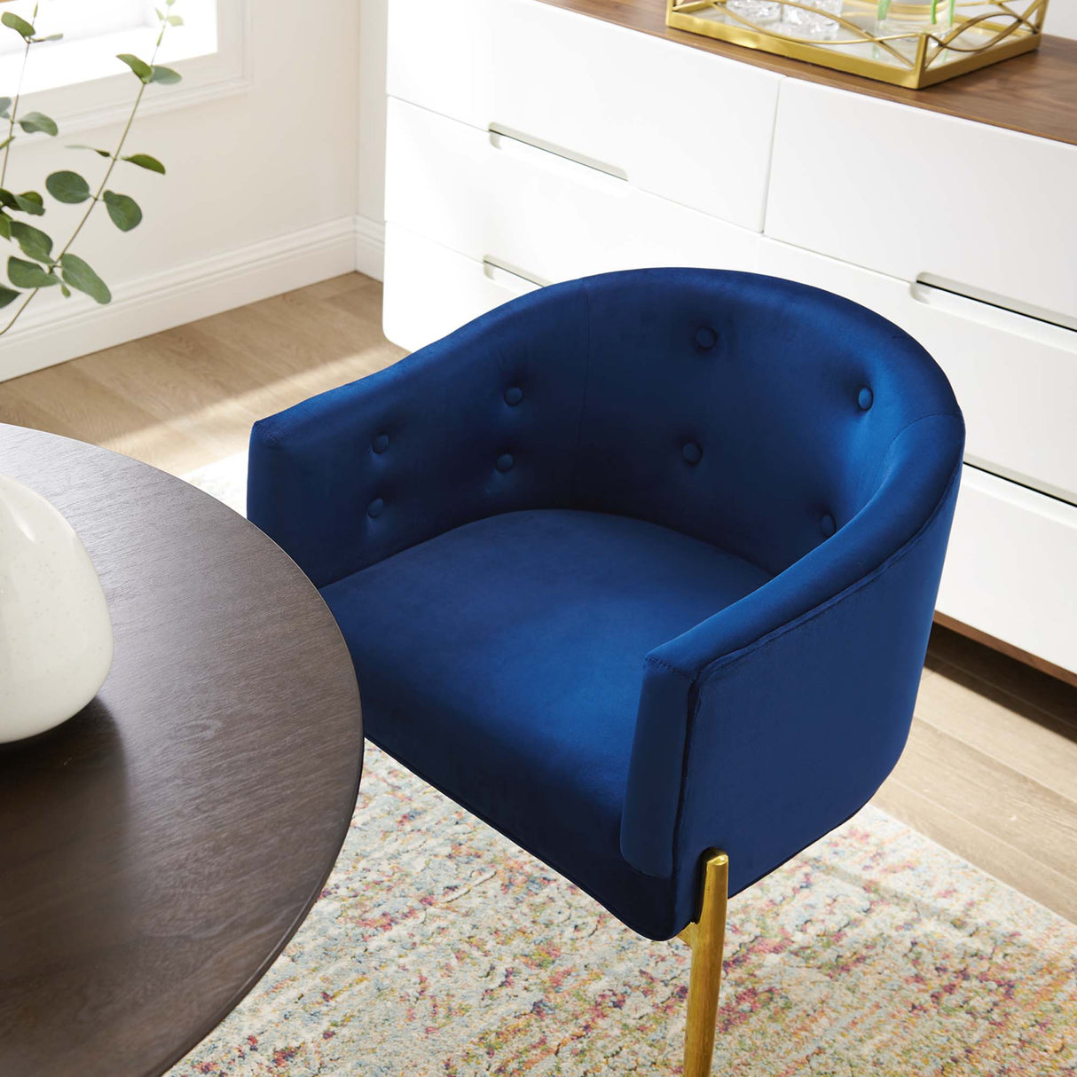 Savour Tufted Performance Velvet Accent Chairs - Set of 2 - Glam Deco & Versatile Living Room Seating
