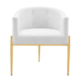 Savour Tufted Performance Velvet Accent Chairs - Set of 2 - Glam Deco & Versatile Living Room Seating