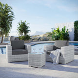 Convene 3-Piece Outdoor Patio Set - Modern Coastal & Weather-Resistant Wicker