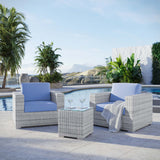Convene 3-Piece Outdoor Patio Set - Modern Coastal & Weather-Resistant Wicker