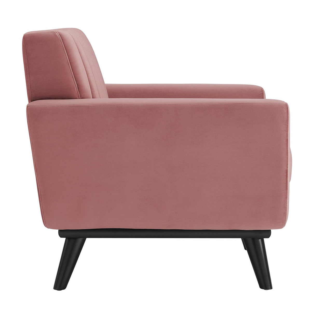 Engage Channel Tufted Performance Velvet Armchair - Mid-Century Modern & Stain-Resistant