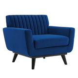 Engage Channel Tufted Performance Velvet Armchair - Mid-Century Modern & Stain-Resistant