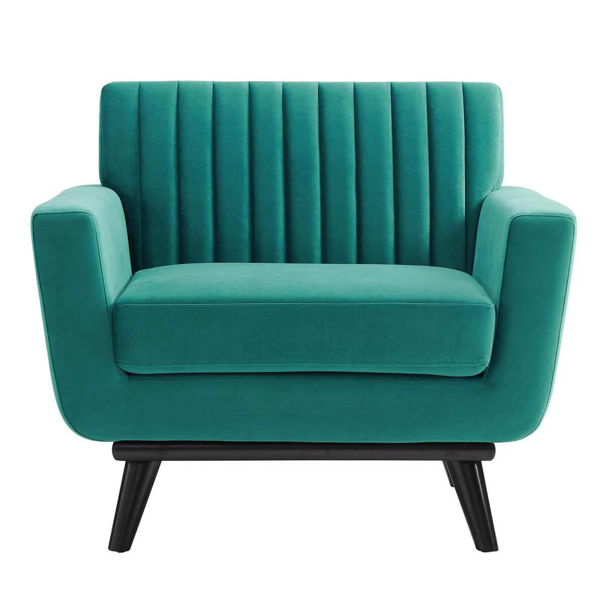 Engage Channel Tufted Performance Velvet Armchair - Mid-Century Modern & Stain-Resistant