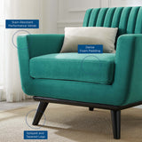Engage Channel Tufted Performance Velvet Armchair - Mid-Century Modern & Stain-Resistant