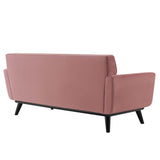 Engage Channel Tufted Performance Velvet Loveseat - Glam Deco & Stain-Resistant Living Room Seating