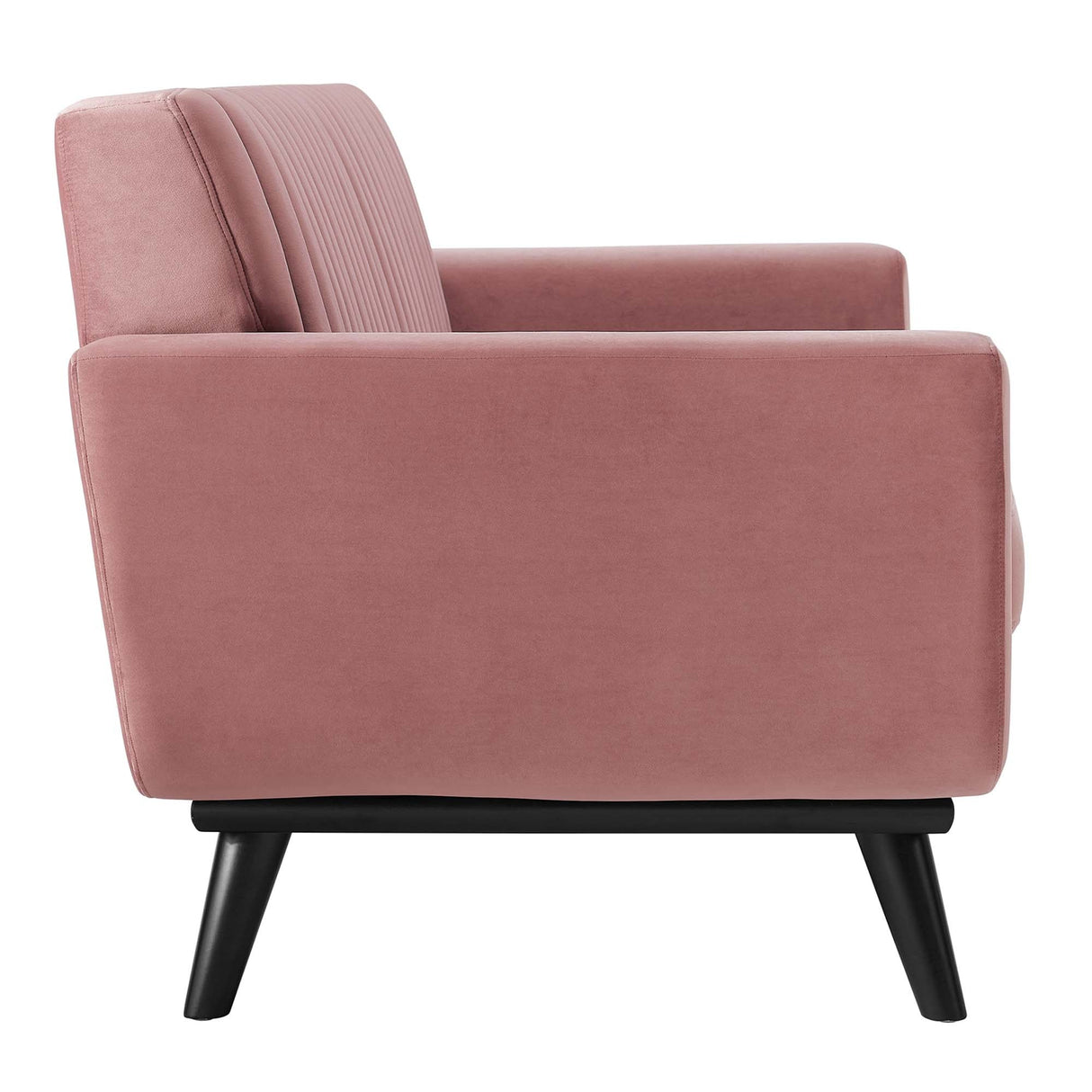 Engage Channel Tufted Performance Velvet Loveseat - Glam Deco & Stain-Resistant Living Room Seating