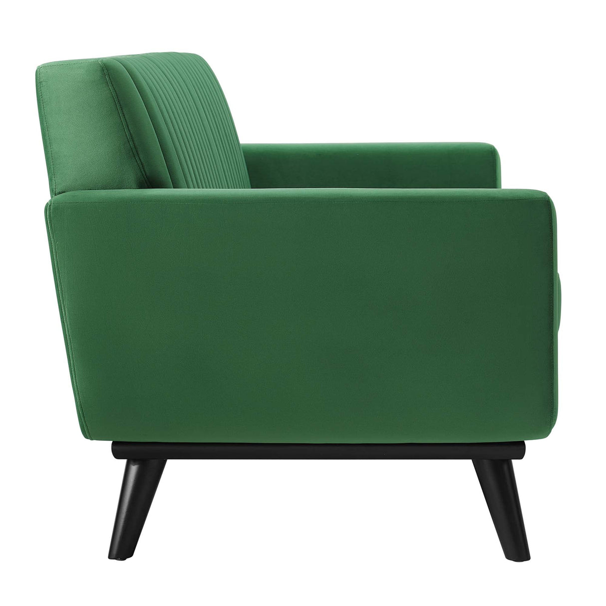 Engage Channel Tufted Performance Velvet Loveseat - Glam Deco & Stain-Resistant Living Room Seating