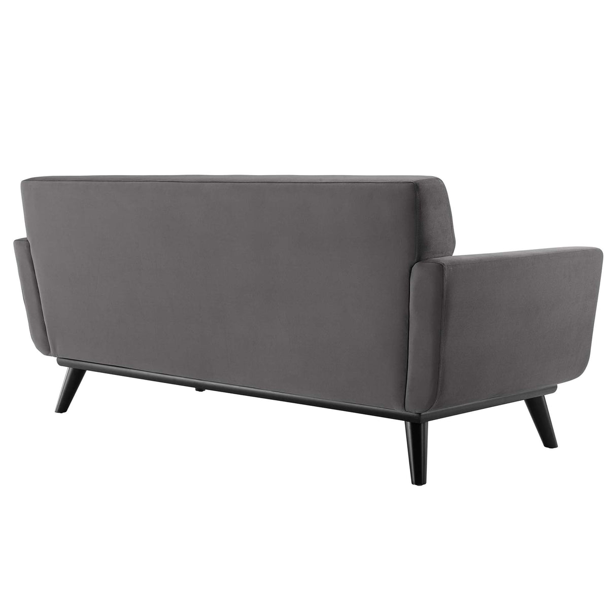 Engage Channel Tufted Performance Velvet Loveseat - Glam Deco & Stain-Resistant Living Room Seating