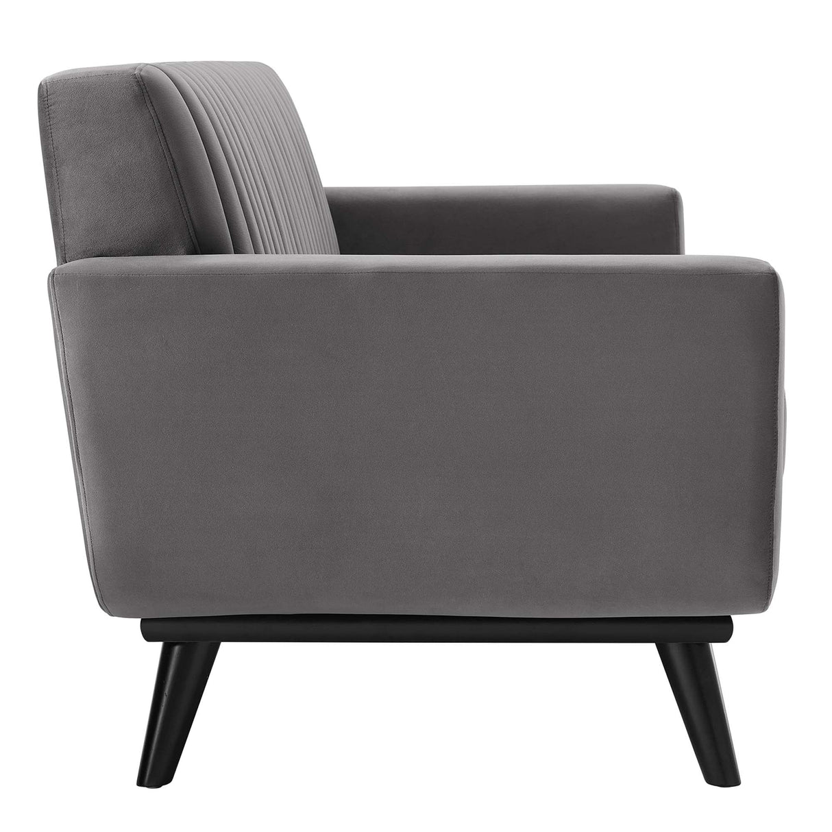 Engage Channel Tufted Performance Velvet Loveseat - Glam Deco & Stain-Resistant Living Room Seating
