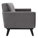 Engage Channel Tufted Performance Velvet Loveseat - Glam Deco & Stain-Resistant Living Room Seating