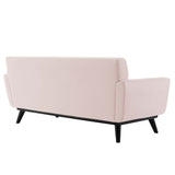 Engage Channel Tufted Performance Velvet Loveseat - Glam Deco & Stain-Resistant Living Room Seating