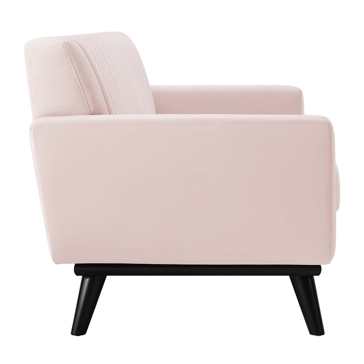 Engage Channel Tufted Performance Velvet Loveseat - Glam Deco & Stain-Resistant Living Room Seating