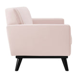 Engage Channel Tufted Performance Velvet Loveseat - Glam Deco & Stain-Resistant Living Room Seating