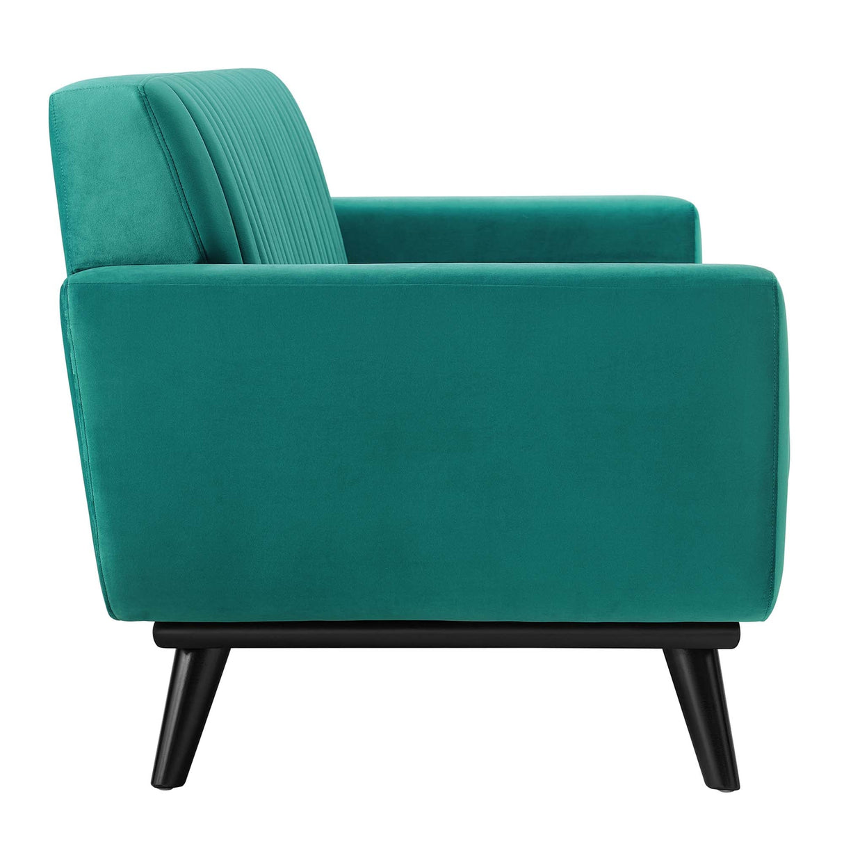 Engage Channel Tufted Performance Velvet Loveseat - Glam Deco & Stain-Resistant Living Room Seating