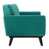 Engage Channel Tufted Performance Velvet Loveseat - Glam Deco & Stain-Resistant Living Room Seating