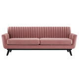 Engage Channel Tufted Performance Velvet Sofa - Mid-Century Modern & Stain-Resistant