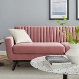 Engage Channel Tufted Performance Velvet Sofa - Mid-Century Modern & Stain-Resistant