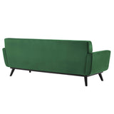 Engage Channel Tufted Performance Velvet Sofa - Mid-Century Modern & Stain-Resistant