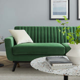 Engage Channel Tufted Performance Velvet Sofa - Mid-Century Modern & Stain-Resistant