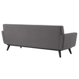 Engage Channel Tufted Performance Velvet Sofa - Mid-Century Modern & Stain-Resistant