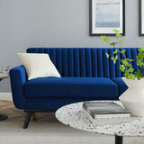 Engage Channel Tufted Performance Velvet Sofa - Mid-Century Modern & Stain-Resistant