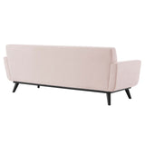 Engage Channel Tufted Performance Velvet Sofa - Mid-Century Modern & Stain-Resistant