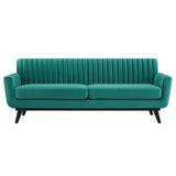 Engage Channel Tufted Performance Velvet Sofa - Mid-Century Modern & Stain-Resistant
