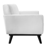 Engage Channel Tufted Fabric Loveseat - Mid-Century Modern & Small Space Seating