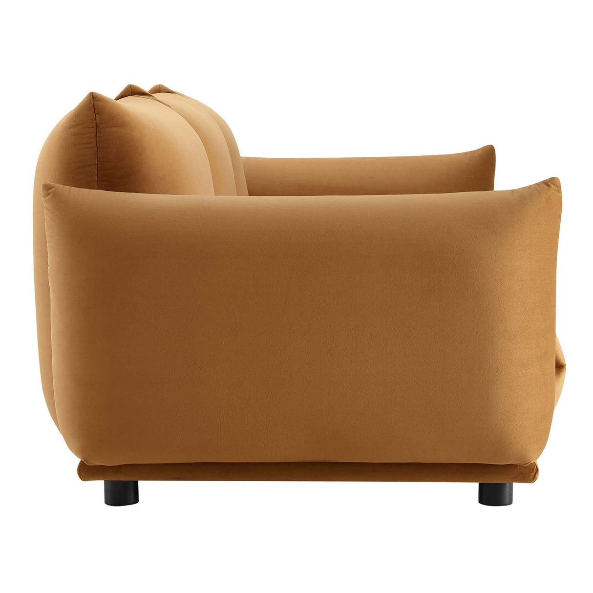 Copious Performance Velvet Sofa - Glam Deco & Overstuffed Comfort
