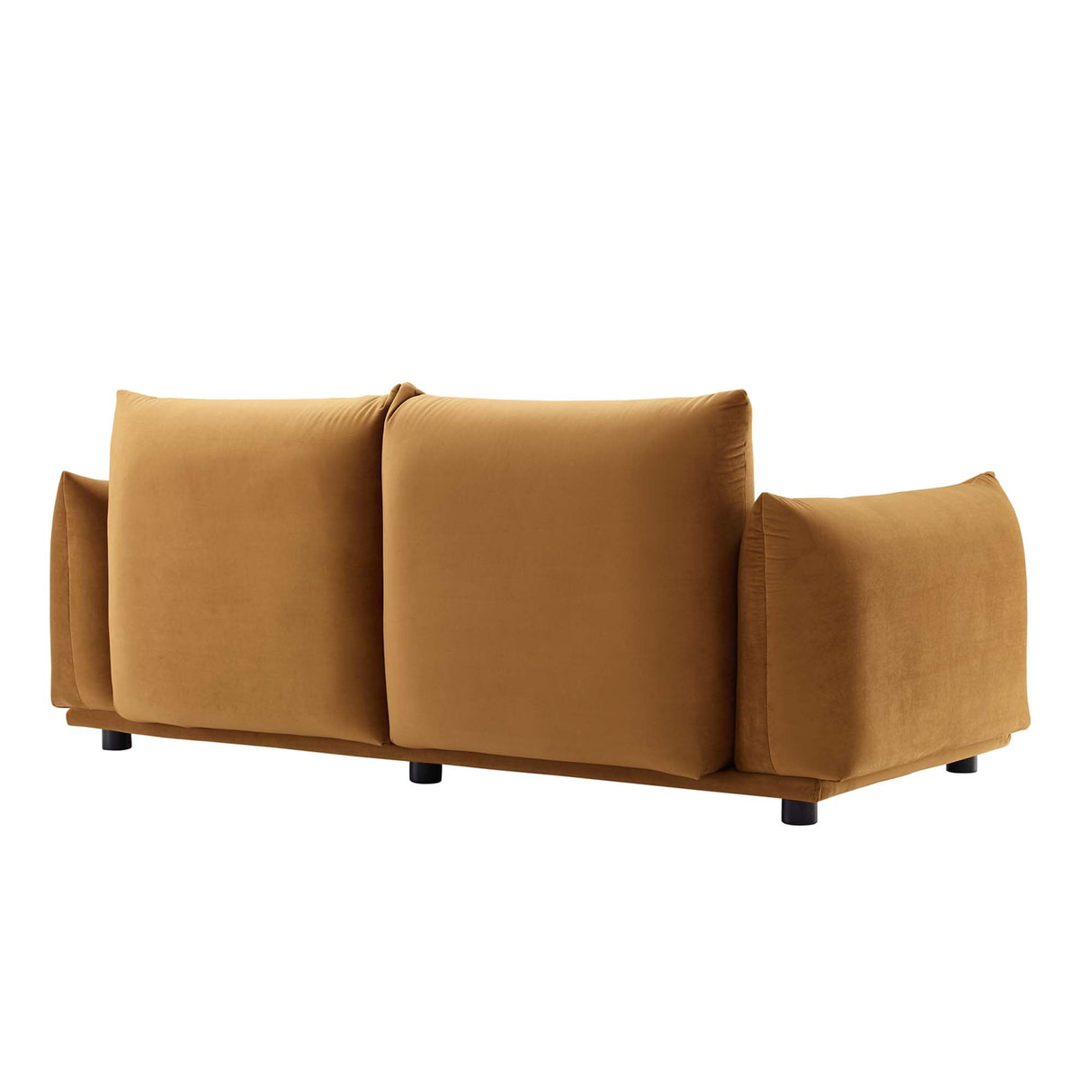 Copious Performance Velvet Loveseat - Modern Glam & Stain-Resistant Overstuffed Comfort
