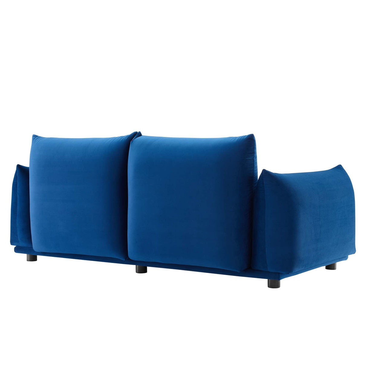 Copious Performance Velvet Loveseat - Modern Glam & Stain-Resistant Overstuffed Comfort