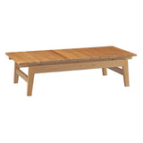 Bayport 6 Piece Outdoor Patio Teak Set - Modern Coastal & All-Weather Backyard Seating