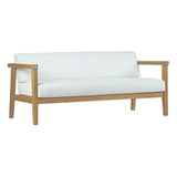 Bayport 5-Piece Outdoor Patio Teak Set - Modern Coastal & Weather-Resistant Solid Wood