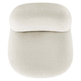 Kindred Boucle Upholstered Swivel Chair - Mid-Century Modern & 360-Degree Function