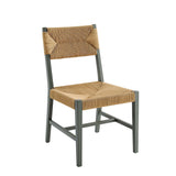 Bodie Wood Dining Chair - Coastal Modern & Woven Paper Rope Seat