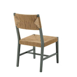 Bodie Wood Dining Chair - Coastal Modern & Woven Paper Rope Seat