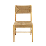 Bodie Wood Dining Chair - Coastal Modern & Woven Paper Rope Seat