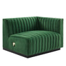 Conjure Channel Tufted Performance Velvet Right-Arm Chair – view 8
